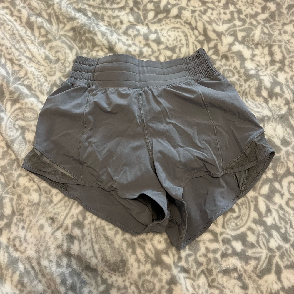 grey lululemon hotty hot shorts